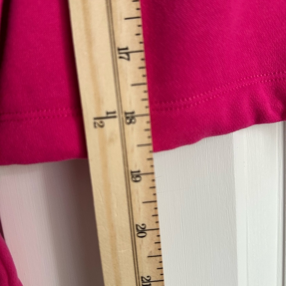CALVIN KLEIN Women’s Pink Quarter-Zip Cropped Sweatshirt Sz S NWT - Picture 4 of 6